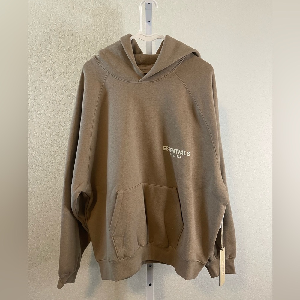 🔥NWT AUTHENTIC ESSENTIALS Fear of God Oak Hoodie - Size Medium - Picture 2 of 6